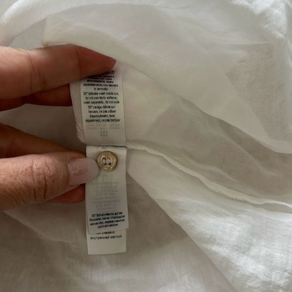 Forte Forte Button Down Blouse White Size 8 - Picture 8 of 12